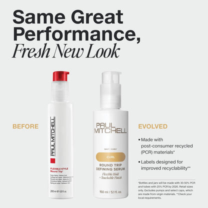 Paul Mitchell Round Trip Defining Serum – Flexible Hold for Curly & Wavy Hair, 5.1 fl. oz Avelisse