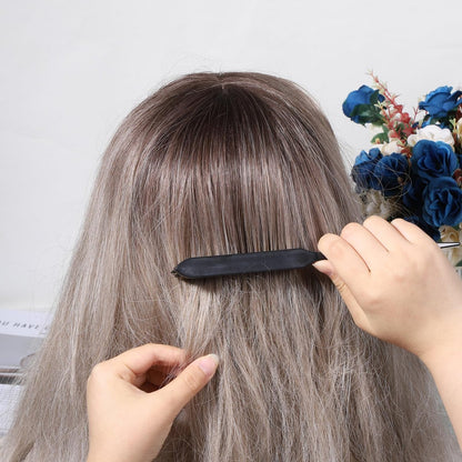 Teasing Boar Bristle Hair Brush for Women - Black Nylon & Boar Bristle Salon Styling Brush for Fine Hair, Edge Control, and Backcombing