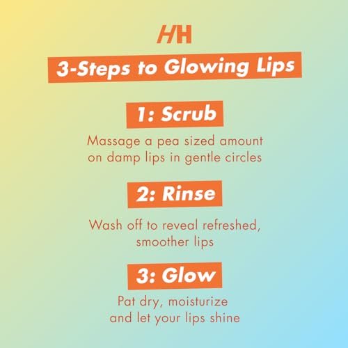 Handmade Heroes Turmeric Lip Scrub with Vitamin C – 100% Natural Vegan Exfoliant for Dark Dry Chapped Lips – Deep Conditioning Sugar Polish (1 oz) - görsel 10