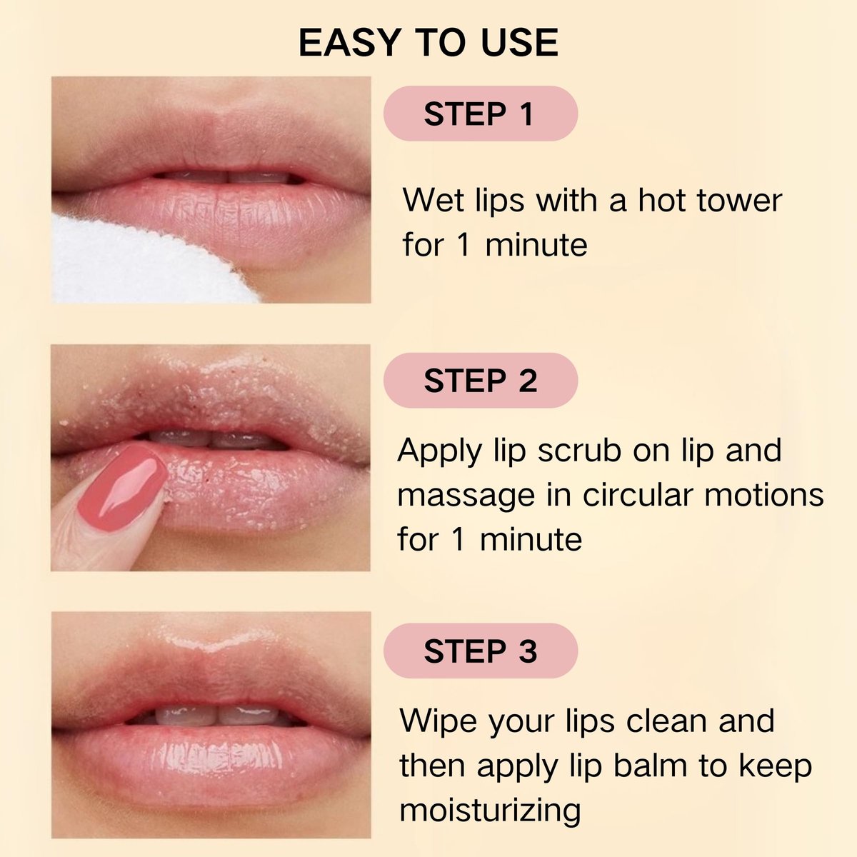 3-Piece Turmeric and Lemon Lip Scrub & Turmeric Lip Balm with Brush Set – Exfoliate, Nourish & Hydrate Dry, Chapped Lips - görsel 11