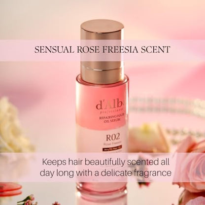 d'alba Piedmont Professional Repairing Hair Oil Serum - Silky & Glossy Hair, Lightweight Finish, Argan Oil & Amino Acid Complex, 2.54 fl oz Avelisse
