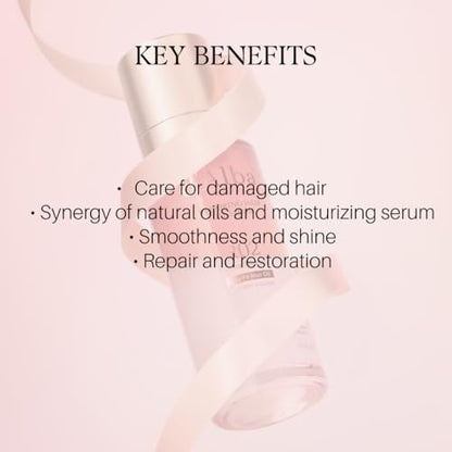 d'alba Piedmont Professional Repairing Hair Oil Serum - Silky & Glossy Hair, Lightweight Finish, Argan Oil & Amino Acid Complex, 2.54 fl oz Avelisse