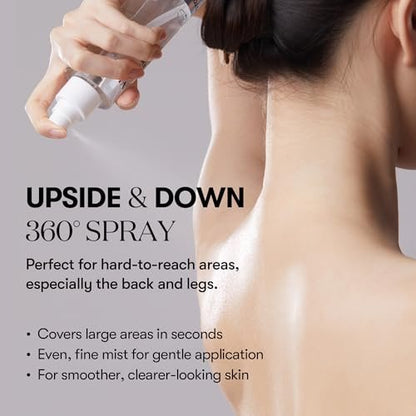 VT COSMETICS 7% Glycolic Acid Reedle Shot Head-to-Toe Mist with Niacinamide – Exfoliating Spray for Bumpy & Strawberry Skin, Dark Spots, Skin Texture, Keratosis Pilaris (4.05 fl oz) Avelisse