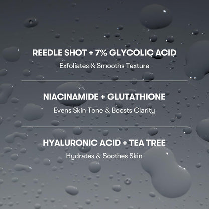 VT COSMETICS 7% Glycolic Acid Reedle Shot Head-to-Toe Mist with Niacinamide – Exfoliating Spray for Bumpy & Strawberry Skin, Dark Spots, Skin Texture, Keratosis Pilaris (4.05 fl oz) Avelisse