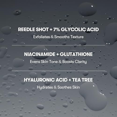 VT COSMETICS 7% Glycolic Acid Reedle Shot Head-to-Toe Mist with Niacinamide – Exfoliating Spray for Bumpy & Strawberry Skin, Dark Spots, Skin Texture, Keratosis Pilaris (4.05 fl oz) Avelisse