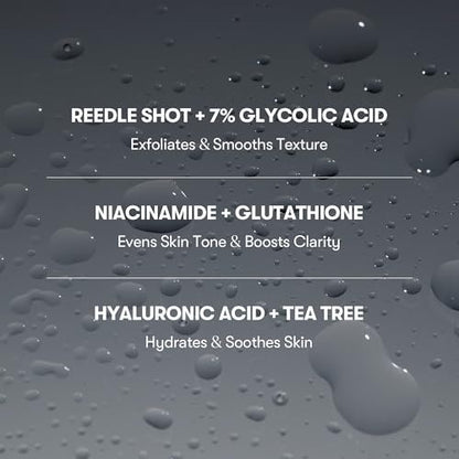 VT COSMETICS 7% Glycolic Acid Reedle Shot Head-to-Toe Mist with Niacinamide – Exfoliating Spray for Bumpy & Strawberry Skin, Dark Spots, Skin Texture, Keratosis Pilaris (4.05 fl oz) Avelisse