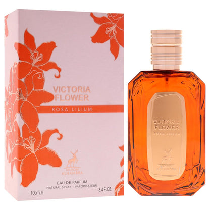Victoria Flower - Rosa Lilium by Maison Alhambra for Women - 3.4 oz EDP Spray Avelisse