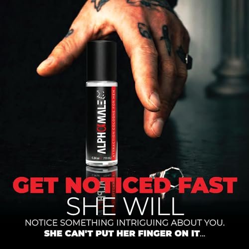 AlphaMale Pheromone Infused Cologne for Men – 10ml Roll-On Bottle, Masculine Allure Avelisse