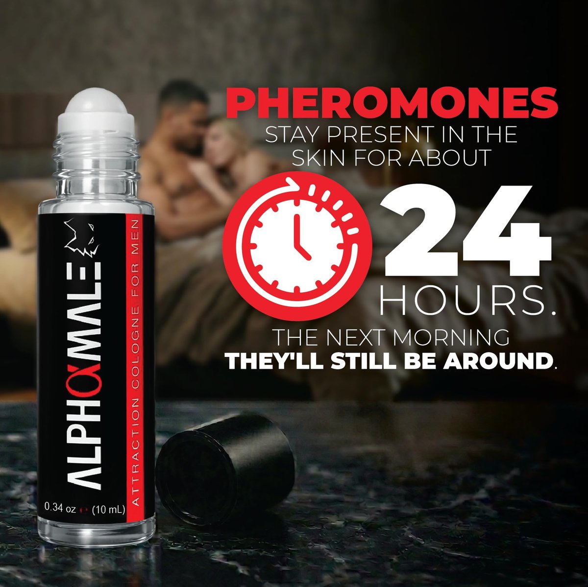 AlphaMale Pheromone Infused Cologne for Men – 10ml Roll-On Bottle, Masculine Allure Avelisse