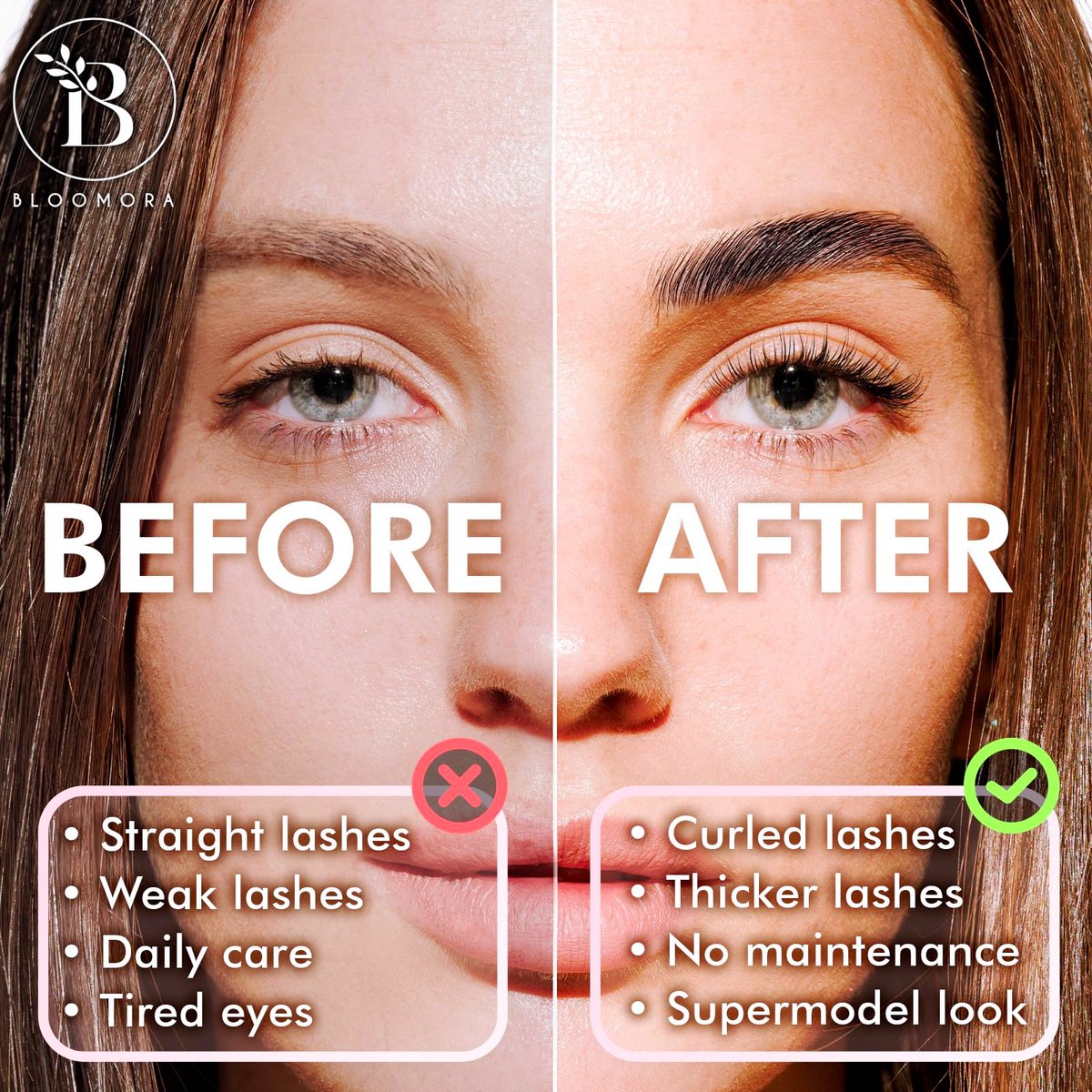 BLOOMORA Lash Lift Kit – DIY Eyelash Lamination for Beginners & Professionals, Safe & Effective, Lasts 6-8 Weeks, 15 Applications (LK2) Avelisse