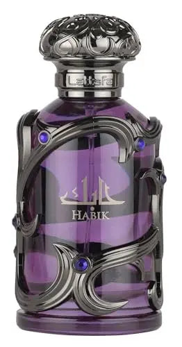 Lattafa Habik Eau de Parfum for Men – Spicy, Aromatic, Woody, Musky Long-Lasting Fragrance (3.4 oz / 100 ml) Avelisse