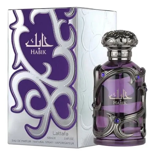 Lattafa Habik Eau de Parfum for Men – Spicy, Aromatic, Woody, Musky Long-Lasting Fragrance (3.4 oz / 100 ml) Avelisse