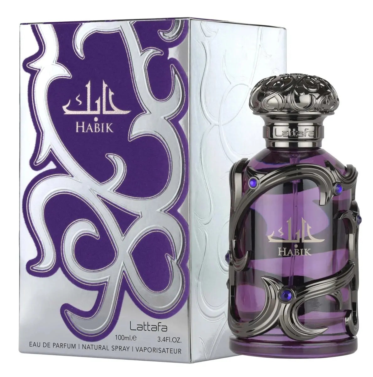 Lattafa Habik Eau de Parfum for Men – Spicy, Aromatic, Woody, Musky Long-Lasting Fragrance (3.4 oz / 100 ml) Avelisse