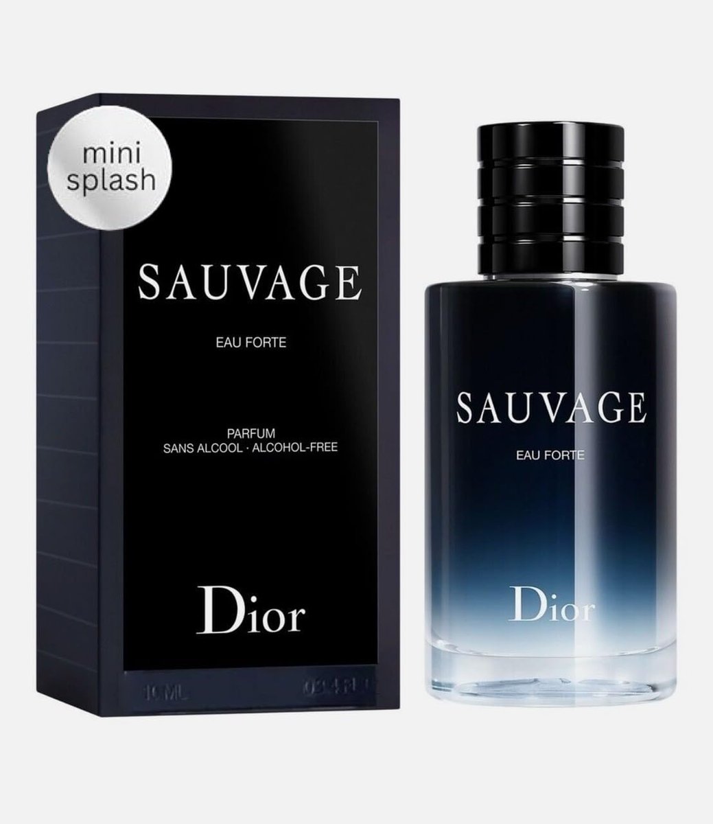 Dior Sauvage Eau Forte Parfum Mini Splash 0.34 oz Travel Perfume Avelisse