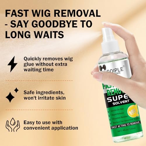 Tape in Extension Hair Glue Remover Spray - Fast Acting Two Steps System Remover for Wig and Tape in Hair Extensions - Includes Hair Comb, Rat Tail Comb, and Hair Clips Set Avelisse