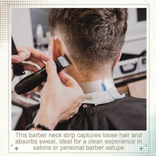 Marspark 5 Rolls Barber Paper Neck Strips with Hanging Dispenser - Professional Stretchy Paper Neck Tape for Hair Salons & Barbershops - görsel 11