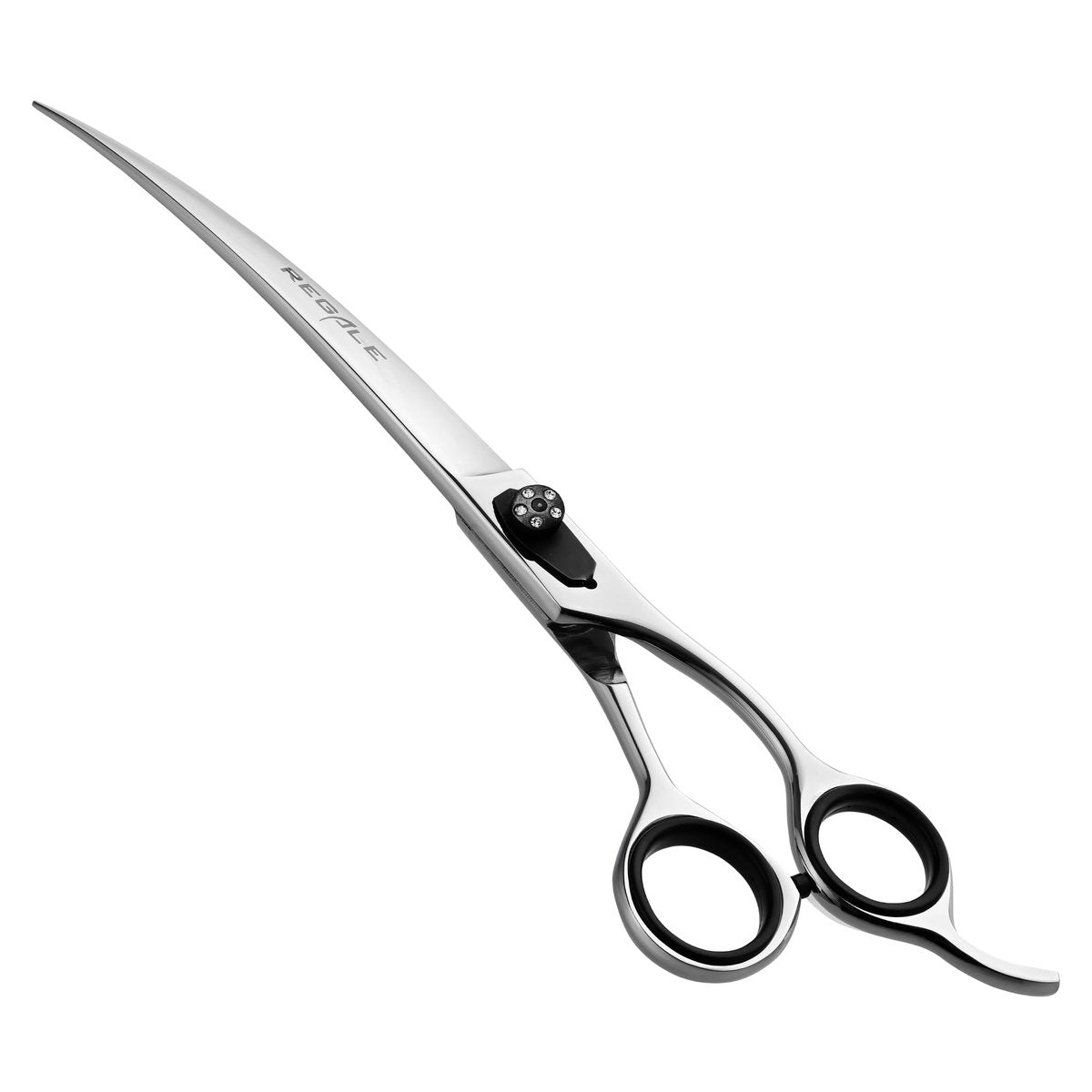 Regale Barber Supply 9.5-Inch Afro and Beard Deluxe Barber Curved Shear – Hand-Crafted Japanese Steel - görsel 1