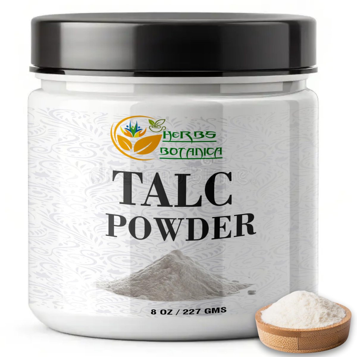 Herbs Botanica Talcum Powder 8 oz - Unscented Fine Talc for Body Freshness, DIY Cosmetics, Personal Care & Craft Use - görsel 7