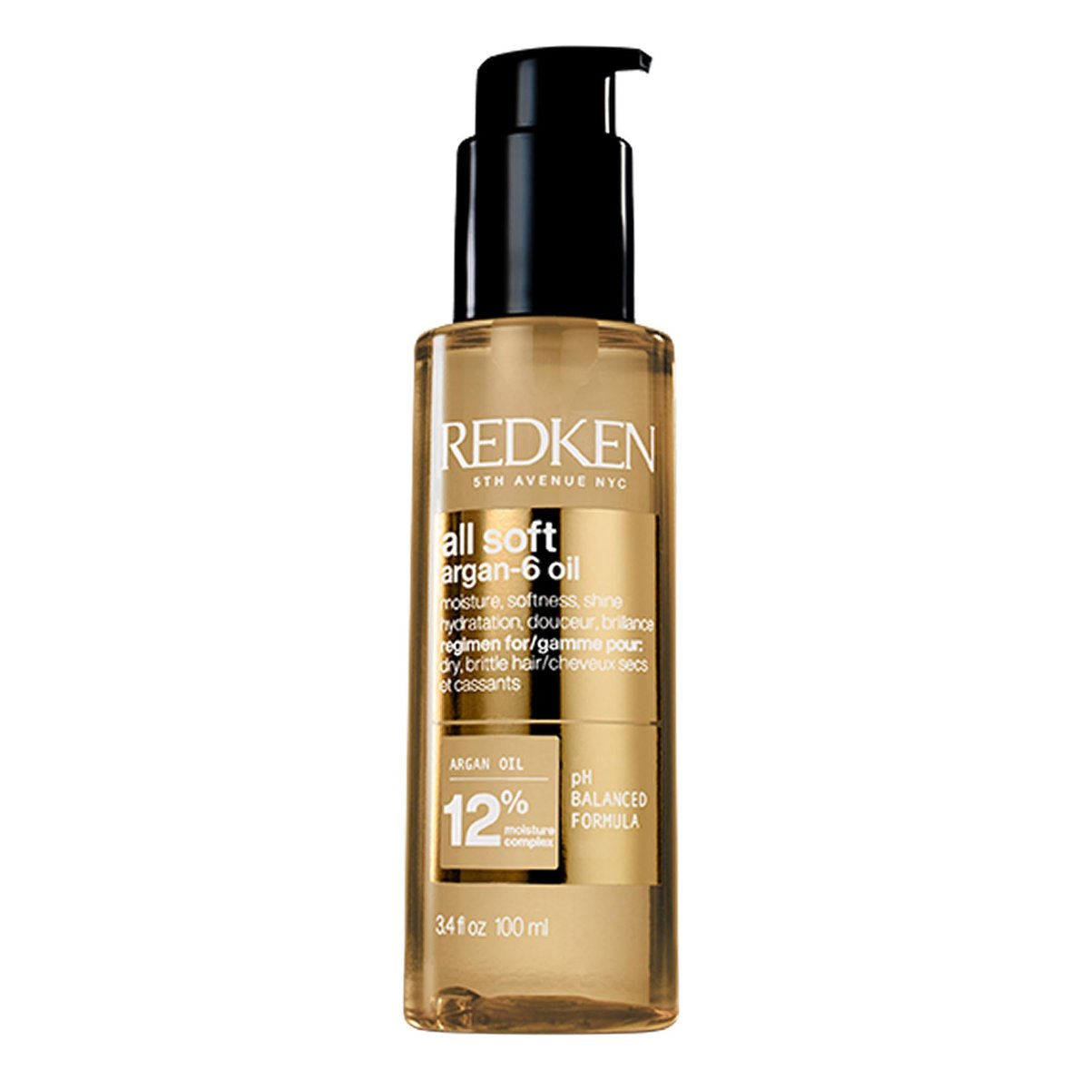 Redken All Soft Argan-6 Oil Treatment for Dry Hair – Deeply Conditions, Adds Softness and Shine with Argan Oil, 3.4 Fl Oz Avelisse