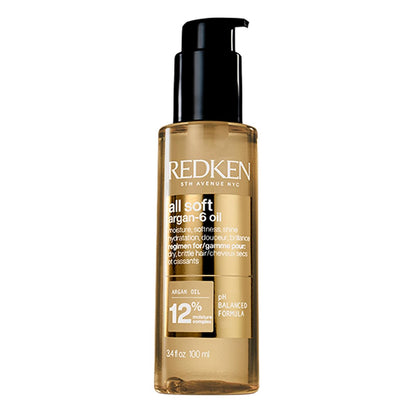 Redken All Soft Argan-6 Oil Treatment for Dry Hair – Deeply Conditions, Adds Softness and Shine with Argan Oil, 3.4 Fl Oz Avelisse