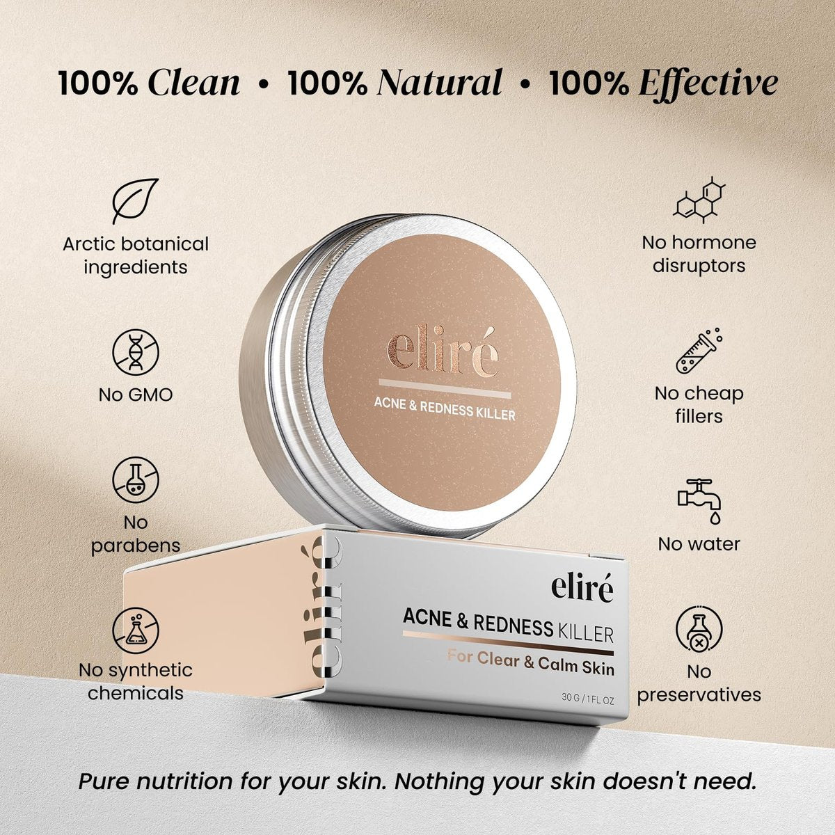Eliré Clear Skin Balm – Ultimate Night Formula for Breakouts, Pimples, Blemishes – Fade Marks, Even Tone, Prevent New Pimples, Soften Fine Lines & Pores - görsel 7