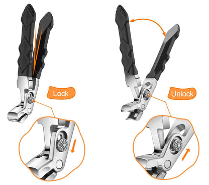 Velkomin Long Handle Toenail Clippers for Seniors – Ultra-Sharp Heavy Duty Nail Cutter for Thick Toenails, Curved Blade & Ergonomic Grip, 18-Month Warranty