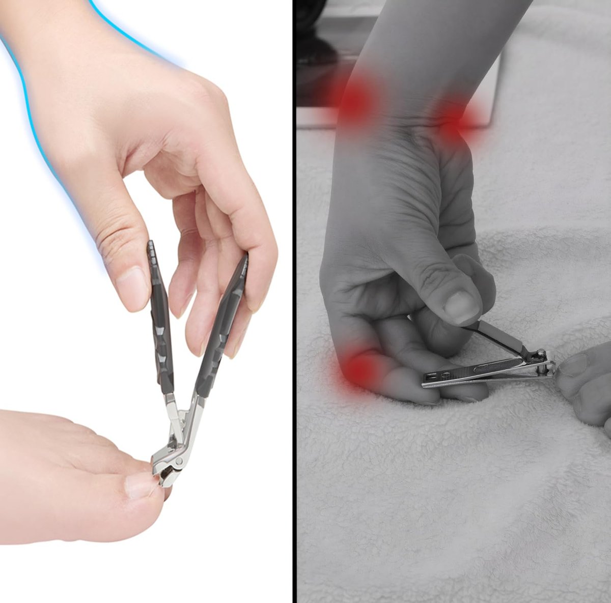 Velkomin Long Handle Toenail Clippers for Seniors – Ultra-Sharp Heavy Duty Nail Cutter for Thick Toenails, Curved Blade & Ergonomic Grip, 18-Month Warranty - görsel 5