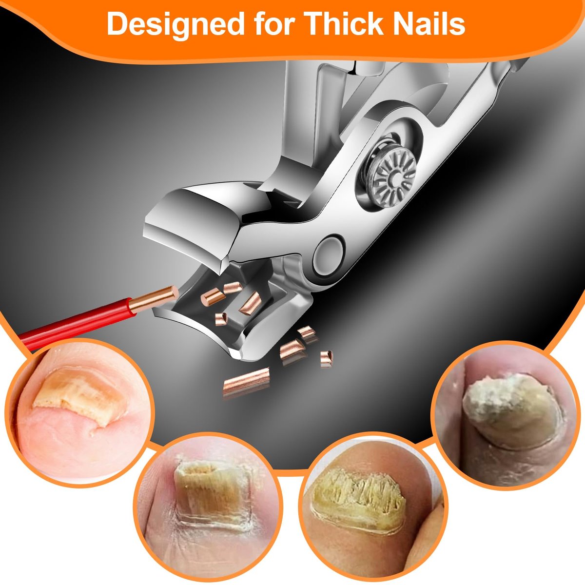 Velkomin Long Handle Toenail Clippers for Seniors – Ultra-Sharp Heavy Duty Nail Cutter for Thick Toenails, Curved Blade & Ergonomic Grip, 18-Month Warranty - görsel 7