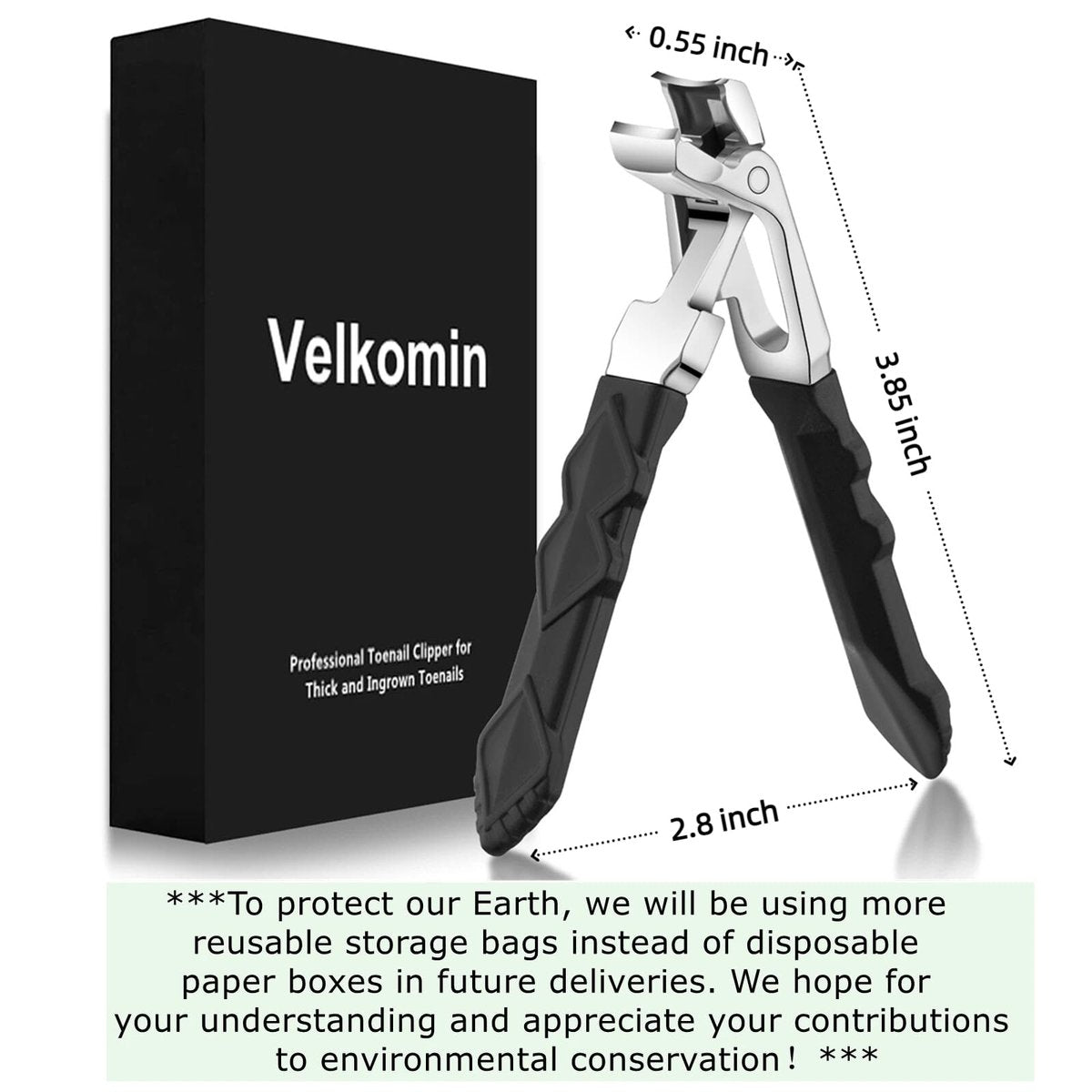 Velkomin Long Handle Toenail Clippers for Seniors – Ultra-Sharp Heavy Duty Nail Cutter for Thick Toenails, Curved Blade & Ergonomic Grip, 18-Month Warranty - görsel 11