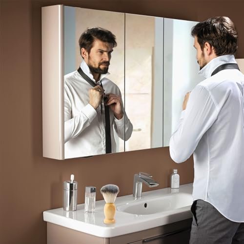 BOBOAR Shaving Cream Brush - Badger Hair & Synthetic Blend with Wooden Handle for Men - görsel 14