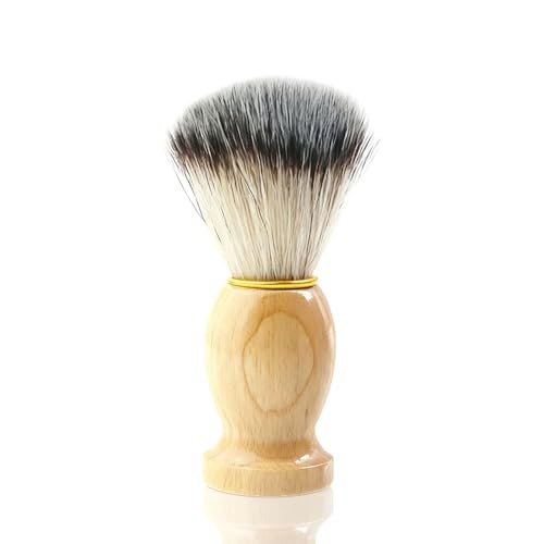 BOBOAR Shaving Cream Brush - Badger Hair & Synthetic Blend with Wooden Handle for Men - görsel 2