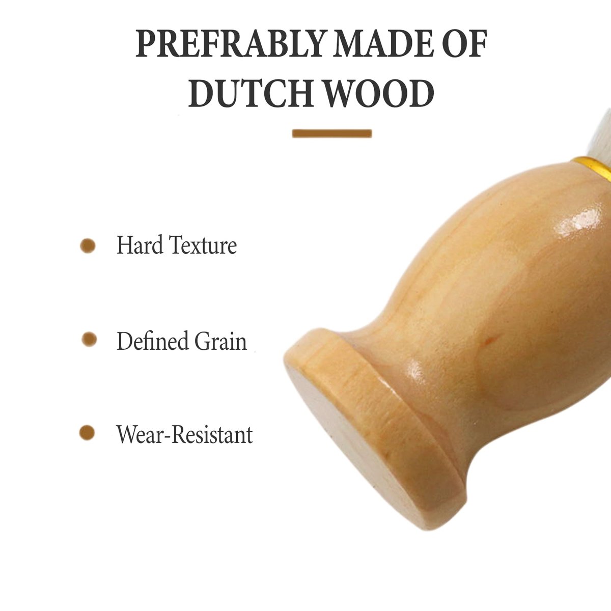 BOBOAR Shaving Cream Brush - Badger Hair & Synthetic Blend with Wooden Handle for Men - görsel 9