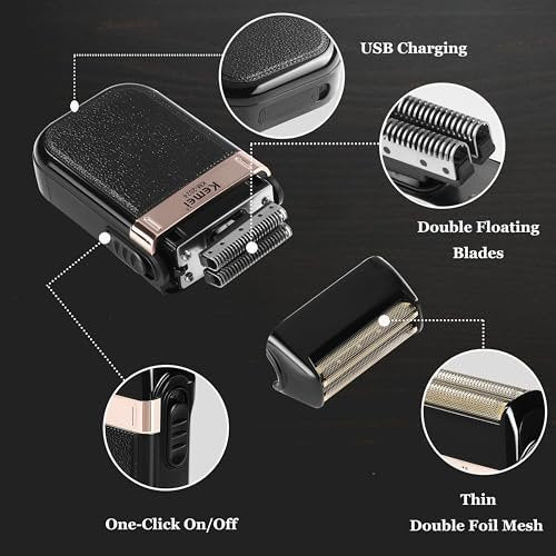 KEMEI Professional Hair Clippers & Beard Trimmer Set – Cordless Rechargeable Barber Clippers for Men (KM-2299, KM-2296, KM-2024) Avelisse