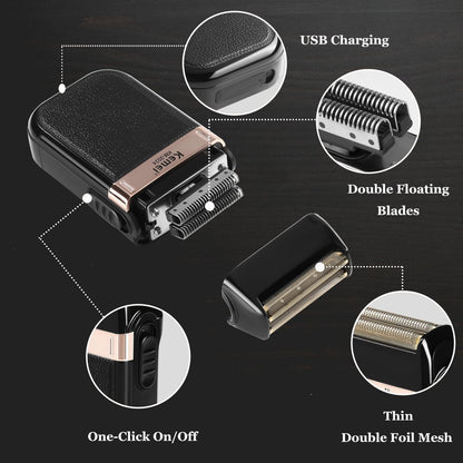 KEMEI Professional Hair Clippers & Beard Trimmer Set – Cordless Rechargeable Barber Clippers for Men (KM-2299, KM-2296, KM-2024) Avelisse