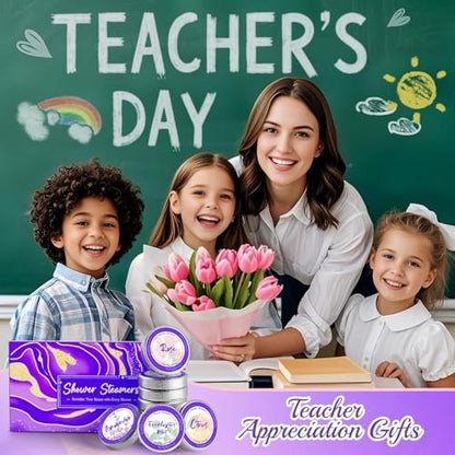8 Pcs Shower Steamers Aromatherapy: Birthday Gifts for Women, Mother's Day Gifts, Self Care with Natural Essential Oils - Futricy