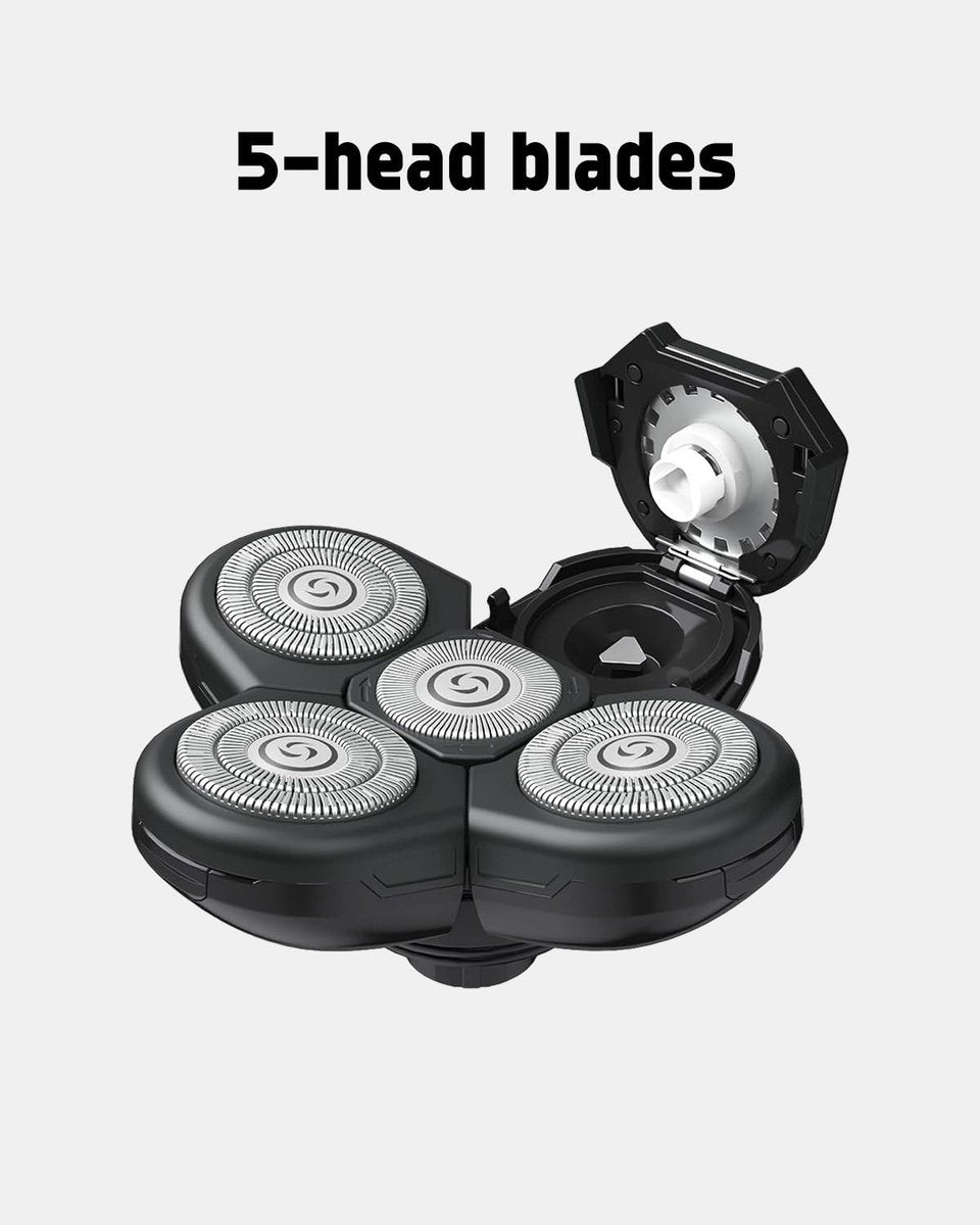 Skull Shaver Replacement Heads Mini for Pitbull Gold PRO - 3 Pack Long-Lasting Blades with Cleaning Brushes - görsel 17