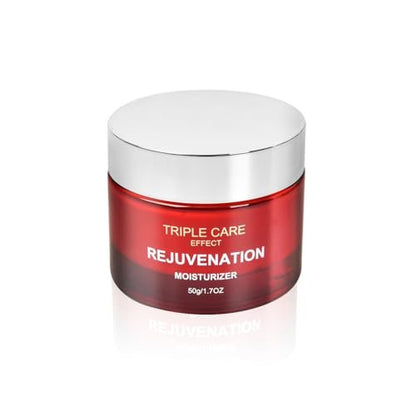Triple Power Anti-Aging Moisturizer – Retinol, Hyaluronic Acid, Vitamin C, Niacinamide – Wrinkle Reduction, Firming, Brightening & Deep Hydration for Younger-Looking Skin, 1.7 Oz