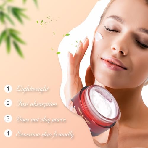Triple Power Anti-Aging Moisturizer – Retinol, Hyaluronic Acid, Vitamin C, Niacinamide – Wrinkle Reduction, Firming, Brightening & Deep Hydration for Younger-Looking Skin, 1.7 Oz - görsel 4