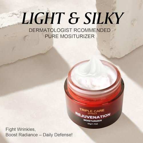 Triple Power Anti-Aging Moisturizer – Retinol, Hyaluronic Acid, Vitamin C, Niacinamide – Wrinkle Reduction, Firming, Brightening & Deep Hydration for Younger-Looking Skin, 1.7 Oz - görsel 12