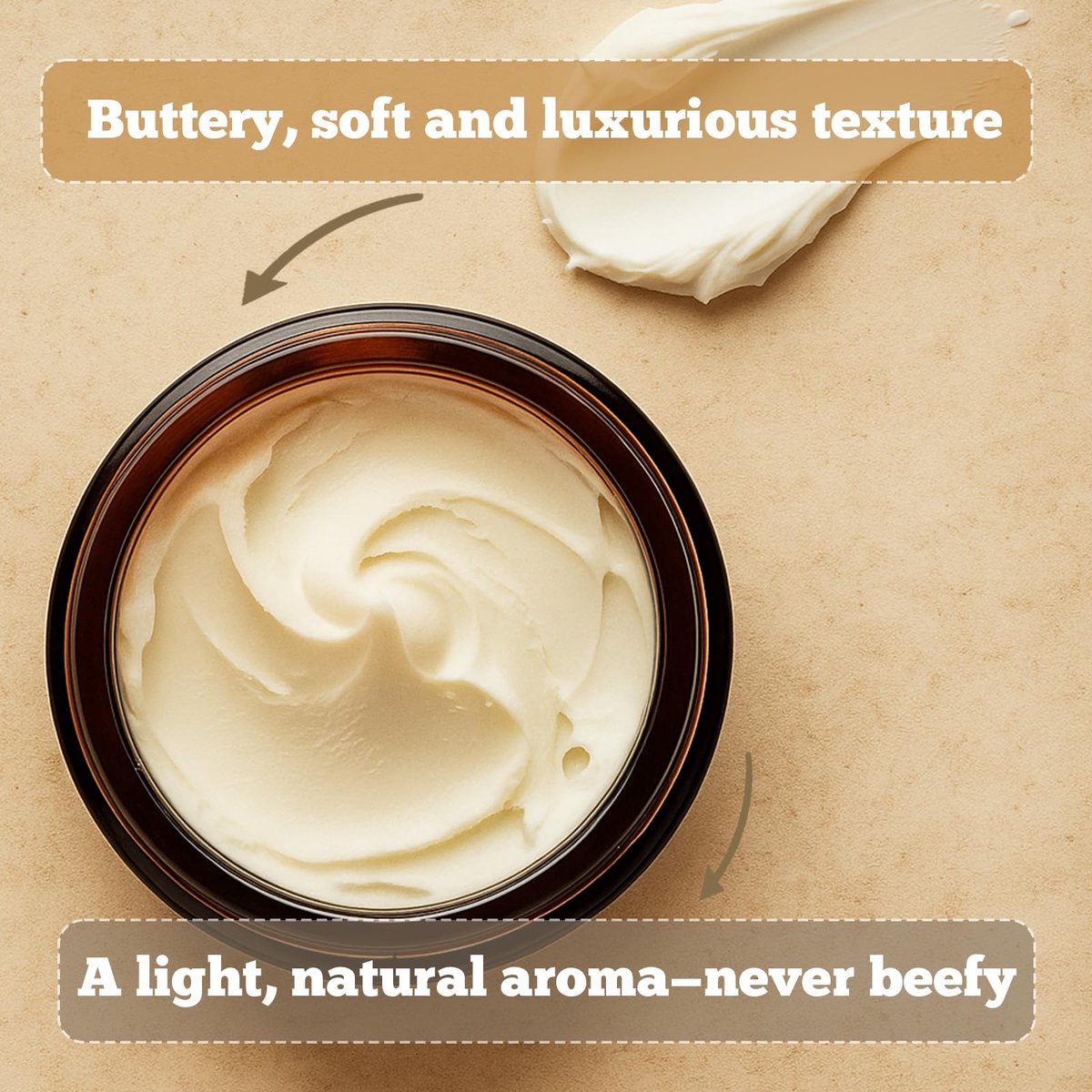 Roseblem Whipped Tallow Honey Balm – 100% Organic Grass-Fed Beef Tallow Moisturizer with Raw Honey for Dry & Sensitive Skin, 2.1 Oz - görsel 5
