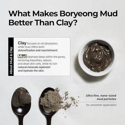 BRMUD Deep Melting Mud Pore Cleansing Oil - Gentle Makeup Remover & Facial Cleanser with Boryeong Mud, Sunflower Seed & 7 Fermented Oils - Vegan & Non-Comedogenic Korean Skincare (6.76 fl oz) Avelisse