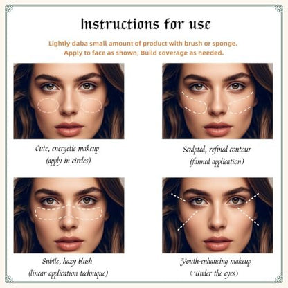 3-in-1 Matte Powder Blush Palette with Pro Brush – Versatile Face Makeup Contour Kit for All Skin Tones – Long-Lasting, Blendable Cheek Color Trio – Travel Size for Natural Beauty