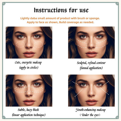 3-in-1 Matte Powder Blush Palette with Pro Brush – Versatile Face Makeup Contour Kit for All Skin Tones – Long-Lasting, Blendable Cheek Color Trio – Travel Size for Natural Beauty