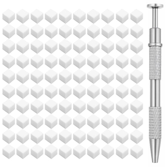 150PCS Nail Sponges for Ombre Nail Art with 1 Grab Pen – Gradient Nail Art Tool Set with Storage Case – DIY Nail Design Accessories for Salon & Home Use