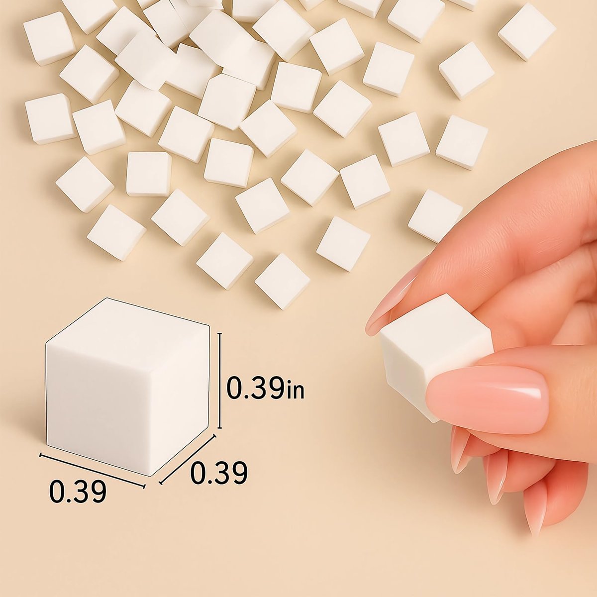 150PCS Nail Sponges for Ombre Nail Art with 1 Grab Pen – Gradient Nail Art Tool Set with Storage Case – DIY Nail Design Accessories for Salon & Home Use - görsel 5