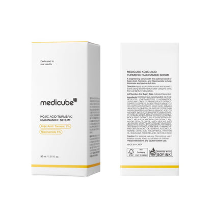Medicube Kojic Acid Turmeric Clarifying & Balancing Capsule Serum for Troubled Skin – Soothing & Brightening Facial Serum with Niacinamide & Glow Capsules for Hydration and Barrier Support, 1.01 fl.oz