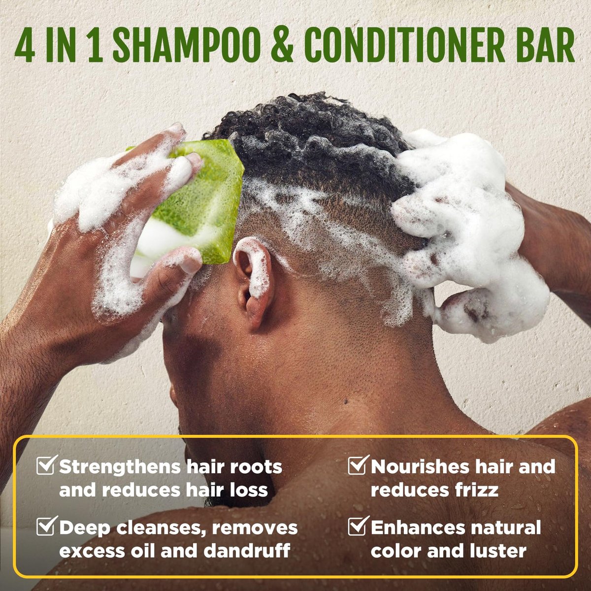 360 Wave Pomade Soap Shampoo Bar & Wooden Holder for Men - Strong Hold Easy Wash Training Hair Cream with Silky Satin Durag & Waves Cap Kit for Black Hair Avelisse