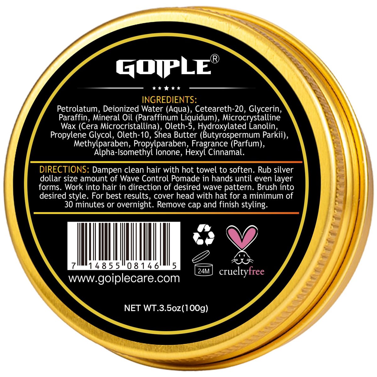 360 Wave Pomade Soap Shampoo Bar & Wooden Holder for Men - Strong Hold Easy Wash Training Hair Cream with Silky Satin Durag & Waves Cap Kit for Black Hair Avelisse