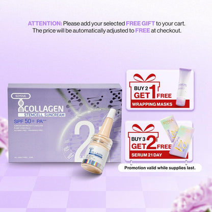 SEYOUL T-Collagen Sunscreen Serum SPF50+ – Lightweight UV Defense, No White Cast, Collagen + Stem-Cell Complex for Sensitive Skin (4 Bottles) Avelisse