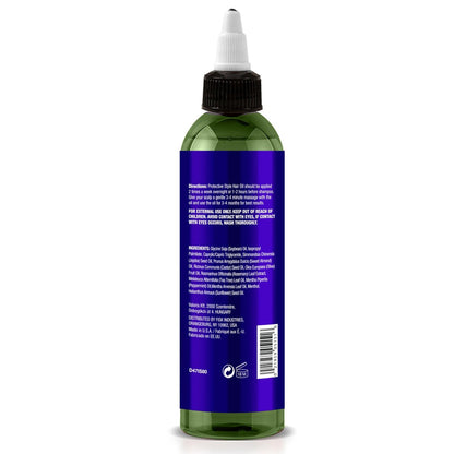 Difeel Itchy Scalp & Tension Relief Hair Oil with Tea Tree & Peppermint Oils for Braided Styles 8 oz